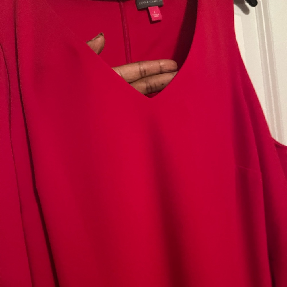 Red Knee length Dress.  Worn  1 time